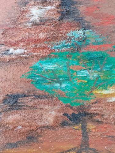 Peinture intitulée "Couleurs terre" par Christelle Carlton, Œuvre d'art originale, Acrylique