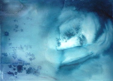 Peinture intitulée "Pensées profondes" par Christel Montauban, Œuvre d'art originale, Aquarelle