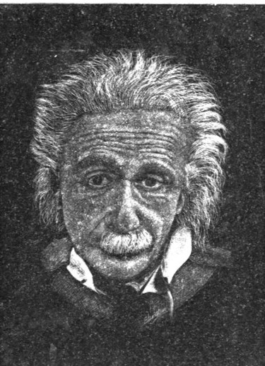 Disegno intitolato "Albert Einstein" da Christian Schotte, Opera d'arte originale