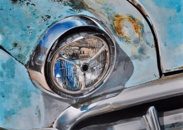 Картина под названием "phare" - Christian Assel, Подлинное произведение искусства, Акрил Установлен на Деревянная рама для н…