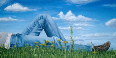 Peinture intitulée "L'air de rien" par Christian Assel, Œuvre d'art originale, Acrylique