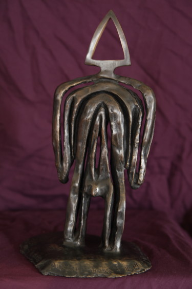 Sculpture titled "lui" by Christian Bader, Original Artwork, Bronze
