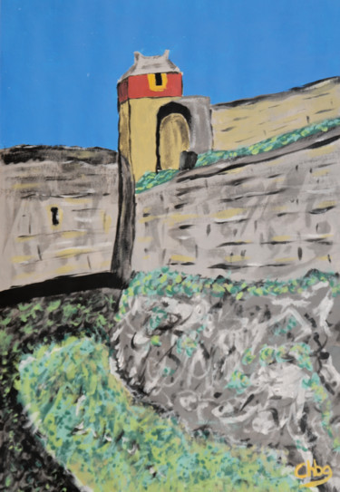Pintura intitulada "La tour du roi 01" por Christian Bailly-Grandvaux, Obras de arte originais, Acrílico