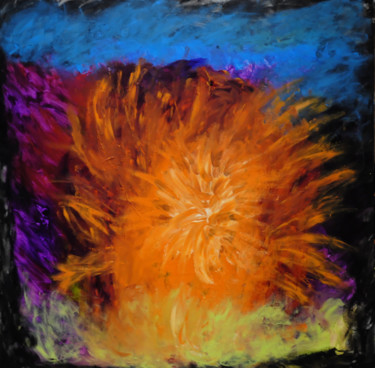 Painting titled "Explosion 01" by Christian Bailly-Grandvaux, Original Artwork, Acrylic
