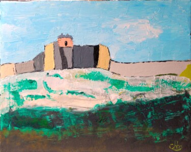 Painting titled "Citadelle-001" by Christian Bailly-Grandvaux, Original Artwork, Acrylic