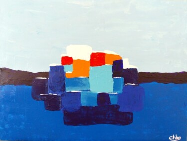 Peinture intitulée "Abstrait 003" par Christian Bailly-Grandvaux, Œuvre d'art originale, Acrylique