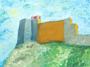 Painting titled "Citadelle 006" by Christian Bailly-Grandvaux, Original Artwork, Oil