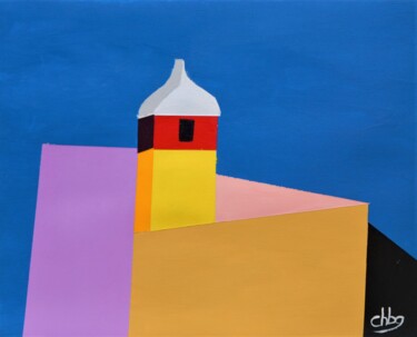 Painting titled "Citadelle 008" by Christian Bailly-Grandvaux, Original Artwork, Acrylic