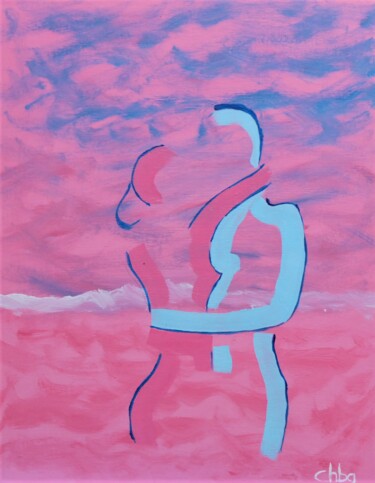 Painting titled "Couple_01" by Christian Bailly-Grandvaux, Original Artwork, Acrylic