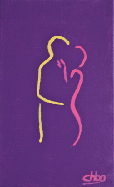 Malerei mit dem Titel "Couple_02" von Christian Bailly-Grandvaux, Original-Kunstwerk, Acryl