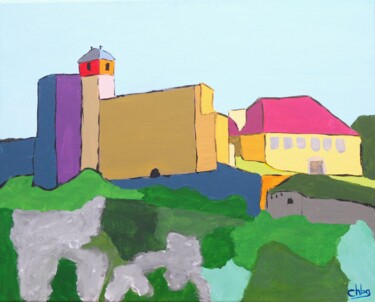 Painting titled "Citadelle_012" by Christian Bailly-Grandvaux, Original Artwork, Acrylic