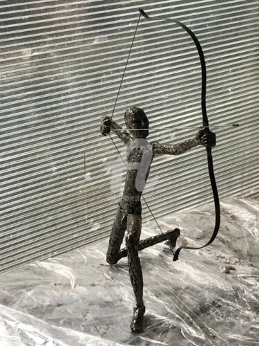 Escultura titulada "Archer" por Christian Barland, Obra de arte original, Acero inoxidable