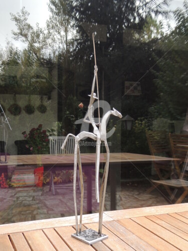 Скульптура под названием ""Don Quichotte"" - Christian Barland, Подлинное произведение искусства, Камень