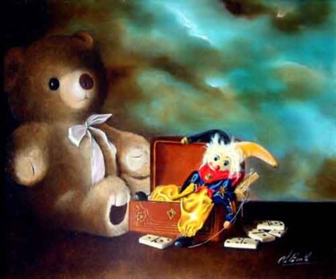 Peinture intitulée "la Marionnette." par Christian Barth, Œuvre d'art originale