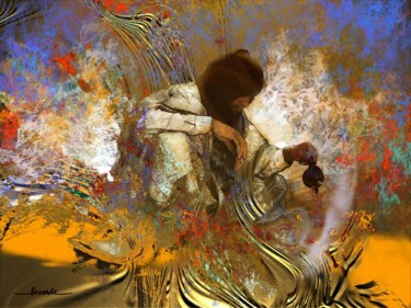 Arte digital titulada "bivouac" por Christian Bessede, Obra de arte original, Pintura Digital