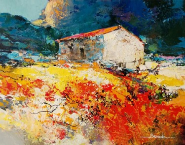 Schilderij getiteld "Ballade en corbieres" door Christian Bessede, Origineel Kunstwerk, Acryl