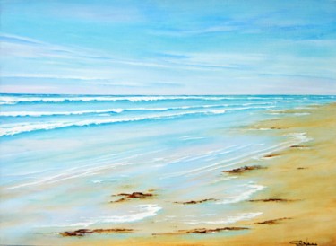 Painting titled "On dirait la mer 2." by Christian Biard, Original Artwork, Oil