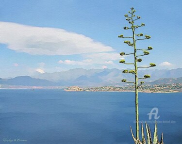 Peinture intitulée "Corsica" par Christian Boulad (Xian), Œuvre d'art originale, Huile