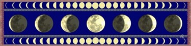 Textile Art titled "Lune... ou l'autre…" by Christian Boulad (Xian), Original Artwork