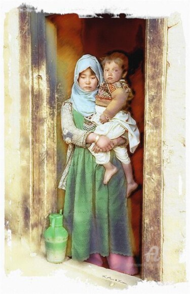 Painting titled "Hazarajat (Afghanis…" by Christian Boulad (Xian), Original Artwork, Oil