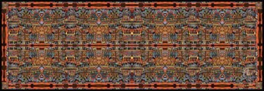 Art textile intitulée "Gondwana : (Mexican…" par Christian Boulad (Xian), Œuvre d'art originale