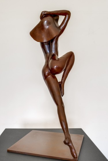 Sculpture titled "Delphine" by Christian Candelier, Original Artwork, Bronze