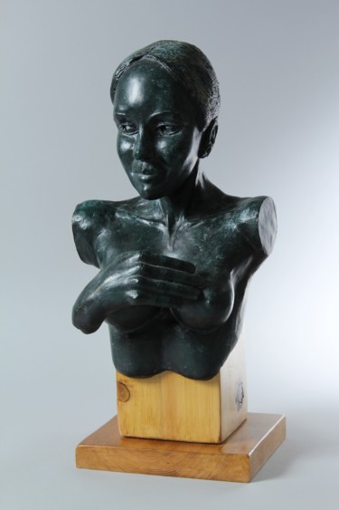 Sculpture intitulée "Mutine" par Christian Candelier, Œuvre d'art originale, Céramique