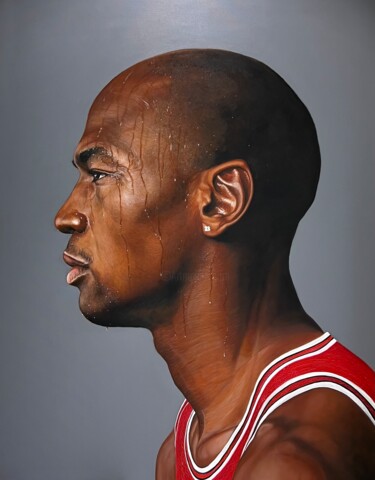 Картина под названием "Jordan" - Christian Charrière, Подлинное произведение искусства, Масло
