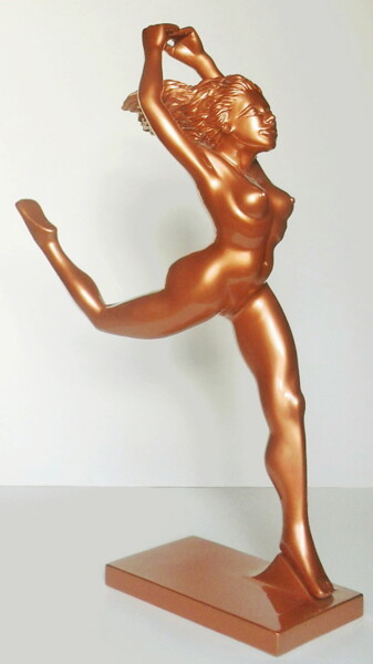 Sculpture intitulée "L'ENVOL" par Christian Choquet, Œuvre d'art originale, Résine