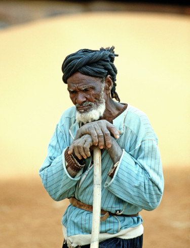 Photographie intitulée "africa-le-chamelier…" par Christian Clausier, Œuvre d'art originale