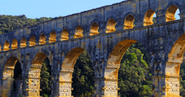 Fotografía titulada "Pont du Gard" por Christian Clausier, Obra de arte original