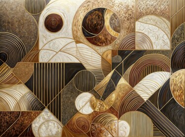 Digital Arts titled "Geometric Harmony" by Christian Debien, Original Artwork, Oil