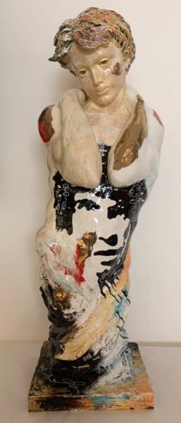 "Buste Homme" başlıklı Heykel Christian Della Giustina tarafından, Orijinal sanat, Bronz