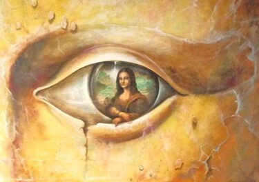 Peinture intitulée "clin d'oeil de JOCO…" par Christian Eprinchard, Œuvre d'art originale, Huile