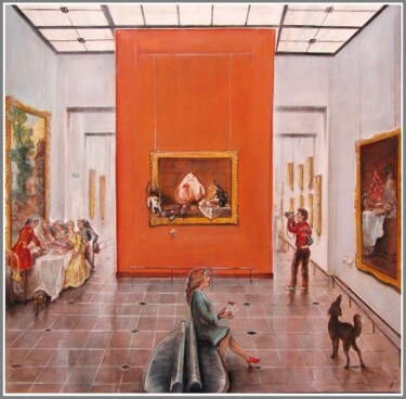 Pintura intitulada "Salle n° 39 Copie o…" por Christian Eprinchard, Obras de arte originais, Óleo