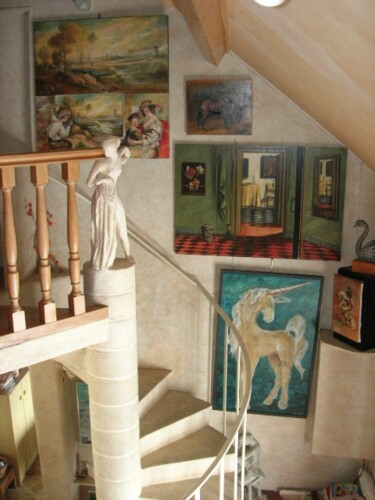 "Escalier Atelier" başlıklı Heykel Christian Eprinchard tarafından, Orijinal sanat, Diğer