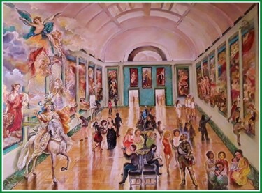 Картина под названием "Salle Rubens en mou…" - Christian Eprinchard, Подлинное произведение искусства, Масло