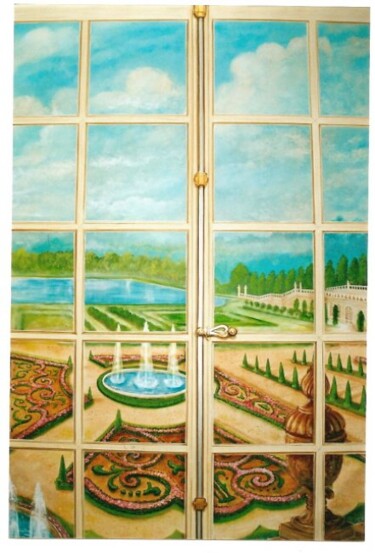 Painting titled "Décor panoramique." by Christian Eprinchard, Original Artwork, Acrylic