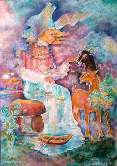 Painting titled "Deux-Sèvres 79" by Christian Eprinchard, Original Artwork, Oil