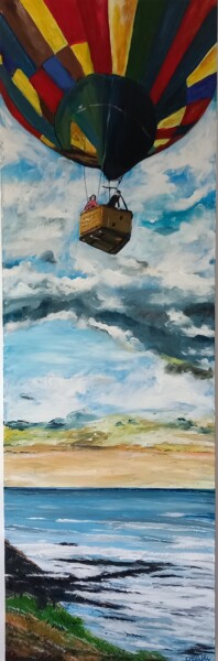 Картина под названием "VOYAGE BALLON" - Christian Garnier, Подлинное произведение искусства, Акрил Установлен на Деревянная…