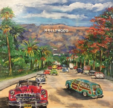 Peinture intitulée "HOLLYWOOD" par Christian Garnier, Œuvre d'art originale, Acrylique