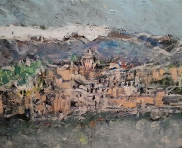 Painting titled "L' Escorial" by Christian Gicquel, Original Artwork, Acrylic