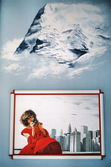 Alpine walls (part one) Peinture intitulée "Alpine walls (part…" par Christian Girault, Œuvre d'art originale, Acrylique
