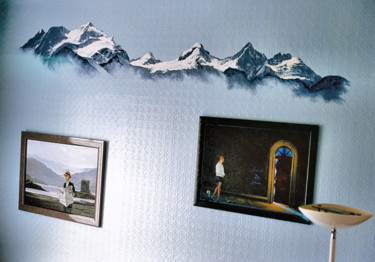 Peinture intitulée "Alpine walls (part…" par Christian Girault, Œuvre d'art originale, Acrylique