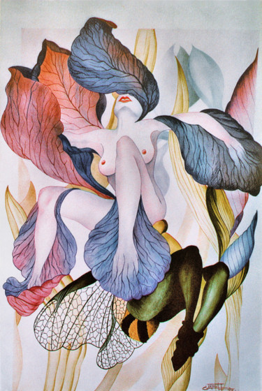 Pintura titulada "Nature" por Christian Girault, Obra de arte original, Pastel