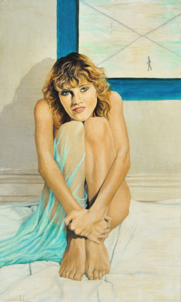 Malerei mit dem Titel "Bed dawn" von Christian Girault, Original-Kunstwerk, Öl