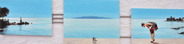 Pintura titulada "Catwalk" por Christian Girault, Obra de arte original, Oleo Montado en Bastidor de camilla de madera