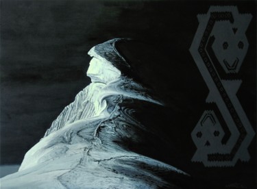 Pintura titulada "Chopicalqui (Save t…" por Christian Girault, Obra de arte original, Oleo Montado en Bastidor de camilla de…
