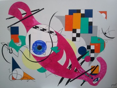 Peinture intitulée "Sphère du Créateur7" par Christian Grezel, Œuvre d'art originale, Acrylique