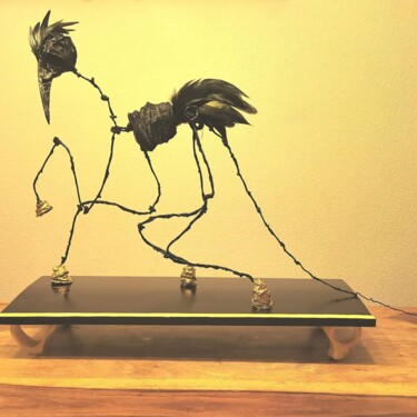 Sculpture intitulée "The Animal" par Christian Koller (Artc), Œuvre d'art originale, Fil de fer
